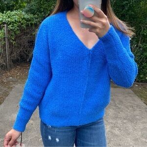 💙 Sincerely Jules Vibrant Blue Women's Sweater - SUPER SOFT - Large 💙